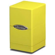 Satin Tower Deck Box Bright Yellow