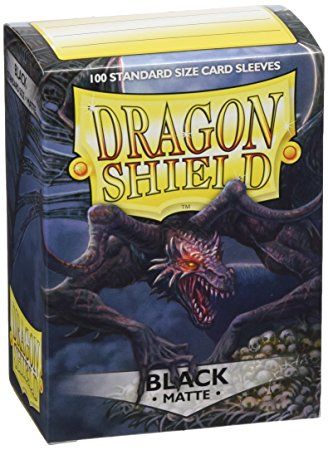 Sleeves Dragon Shield (100) - Black Matte