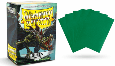 Sleeves Dragon Shield (100) -  Green Matte