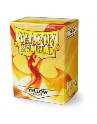Sleeves Dragon Shield (100) - Yellow Matte
