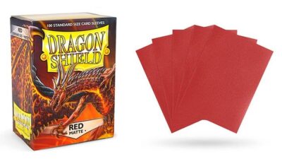 Sleeves Dragon Shield (100) - Red Matte