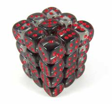 Boite de 36d6 Translucent Smoke w/red