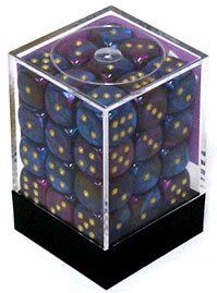 Boite de 36d6 Gemini Blue-Purple w/gold