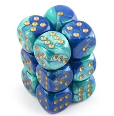 Boite de 36d6 Gemini Blue-Teal w/gold