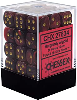 Boite de 36d6 Vortex Burgundy w/gold