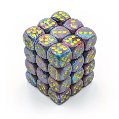 Boite de 36d6 Festive Mosaic w/yellow