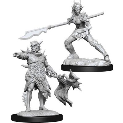 Magic the Gathering Miniatures - Coralhelm Commander & Halimar Wavewatch (Merfolk)