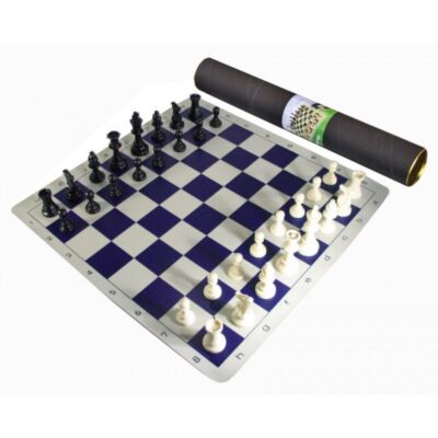 Jeu d'échecs de voyage silicone-plastique