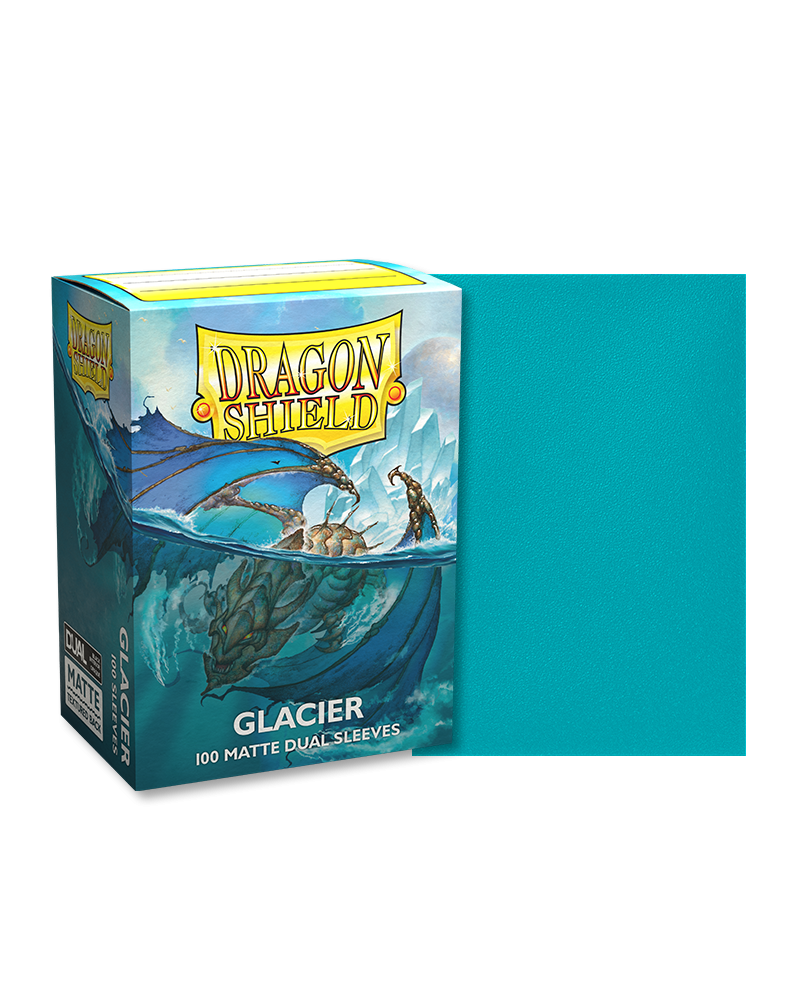 Sleeves Dragon Shield (100) - Glacier Matte Dual