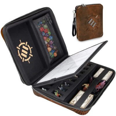 RPG Organizer Case Collector Brown