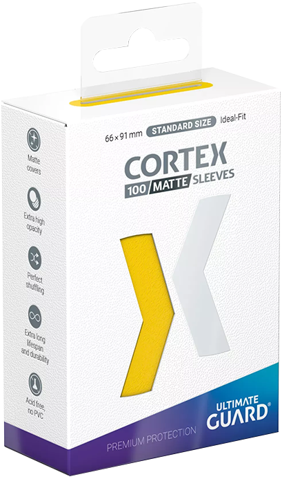 Sleeves Cortex (100) - Yellow Matte