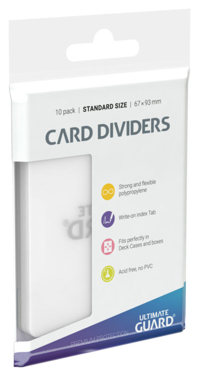 Card Dividers Clear (10)