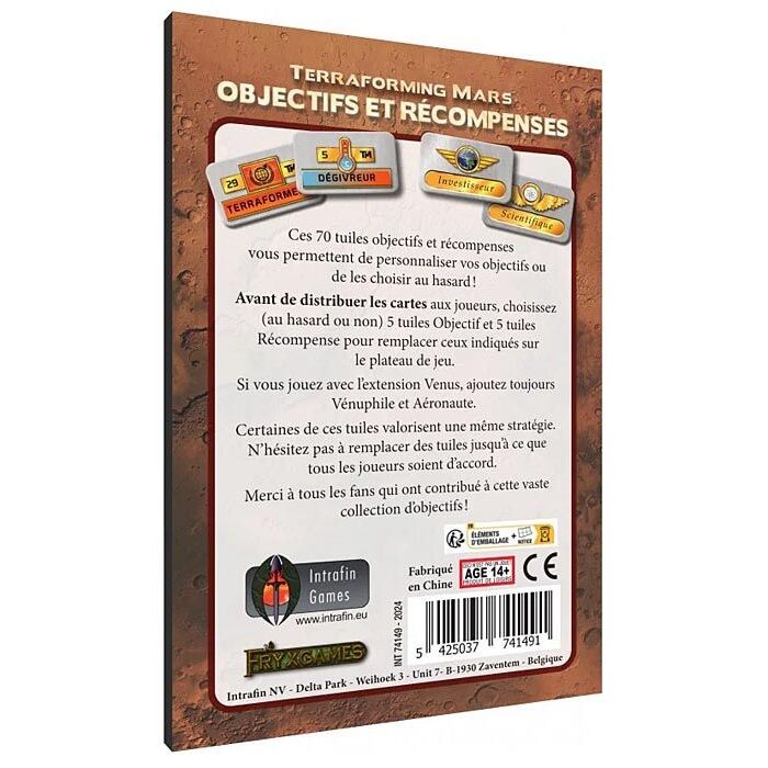 Terraforming Mars : Objectifs et Récompenses