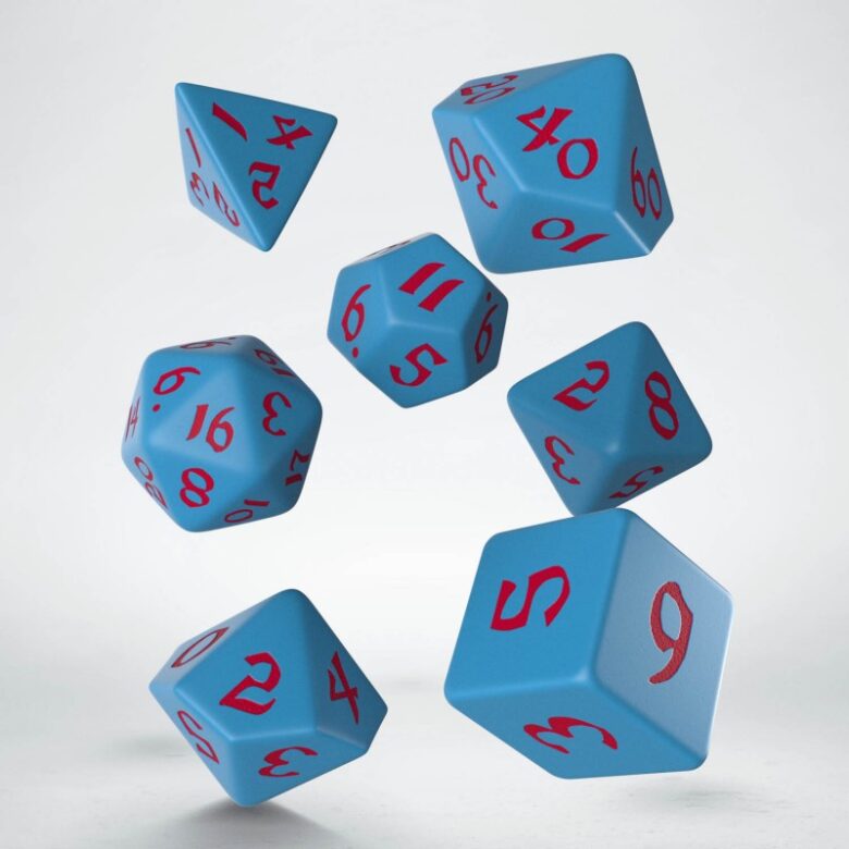 Sets de Dés Classic Runic Blue & Red